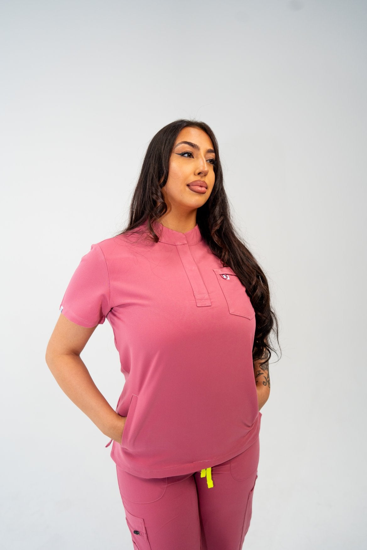 Icon Collar Scrub Top