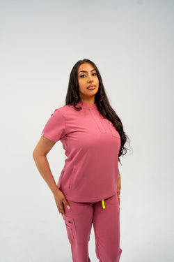 Image of Icon Collar Scrub Top