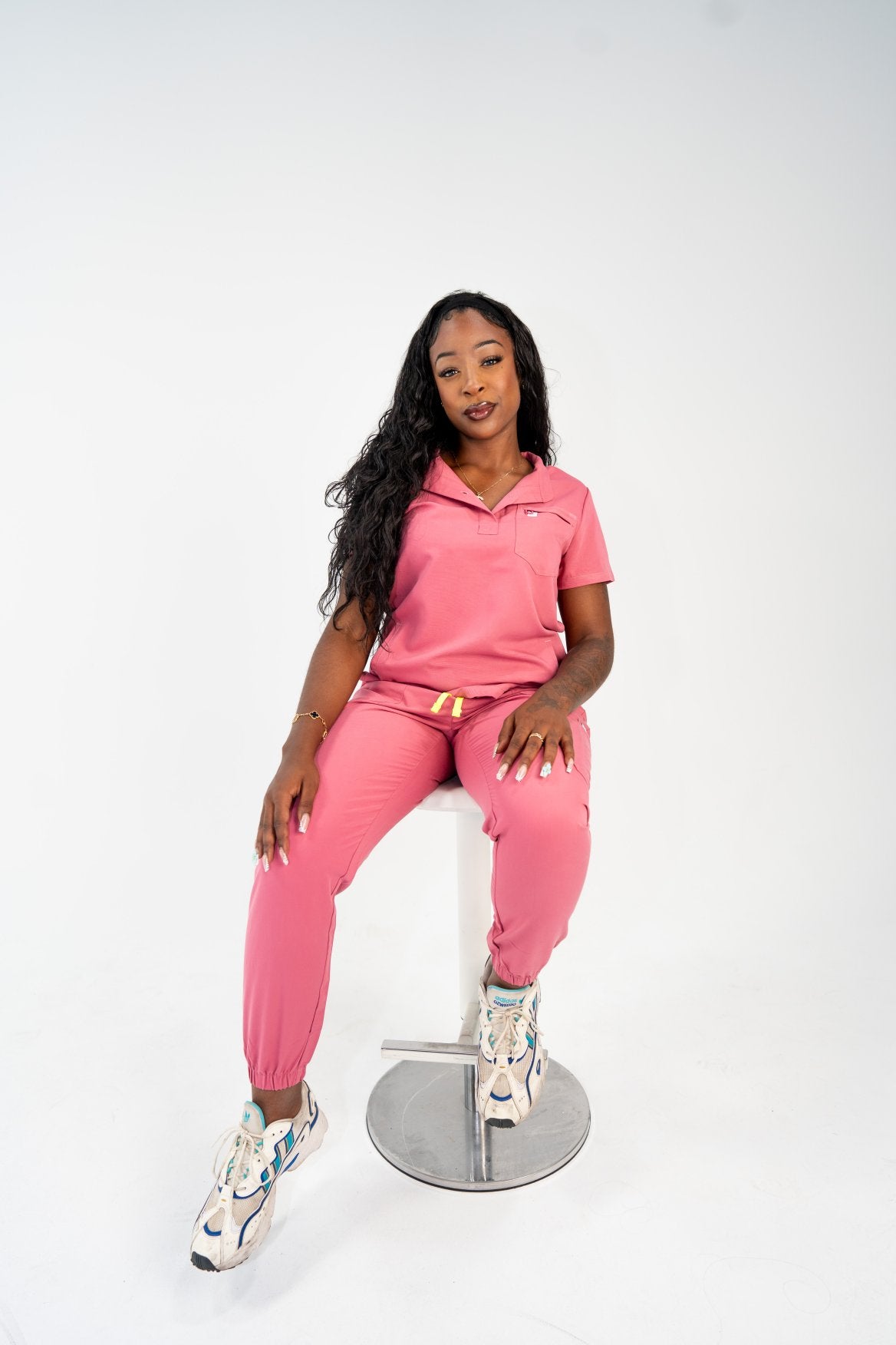 Image of Icon Collar Scrub Top