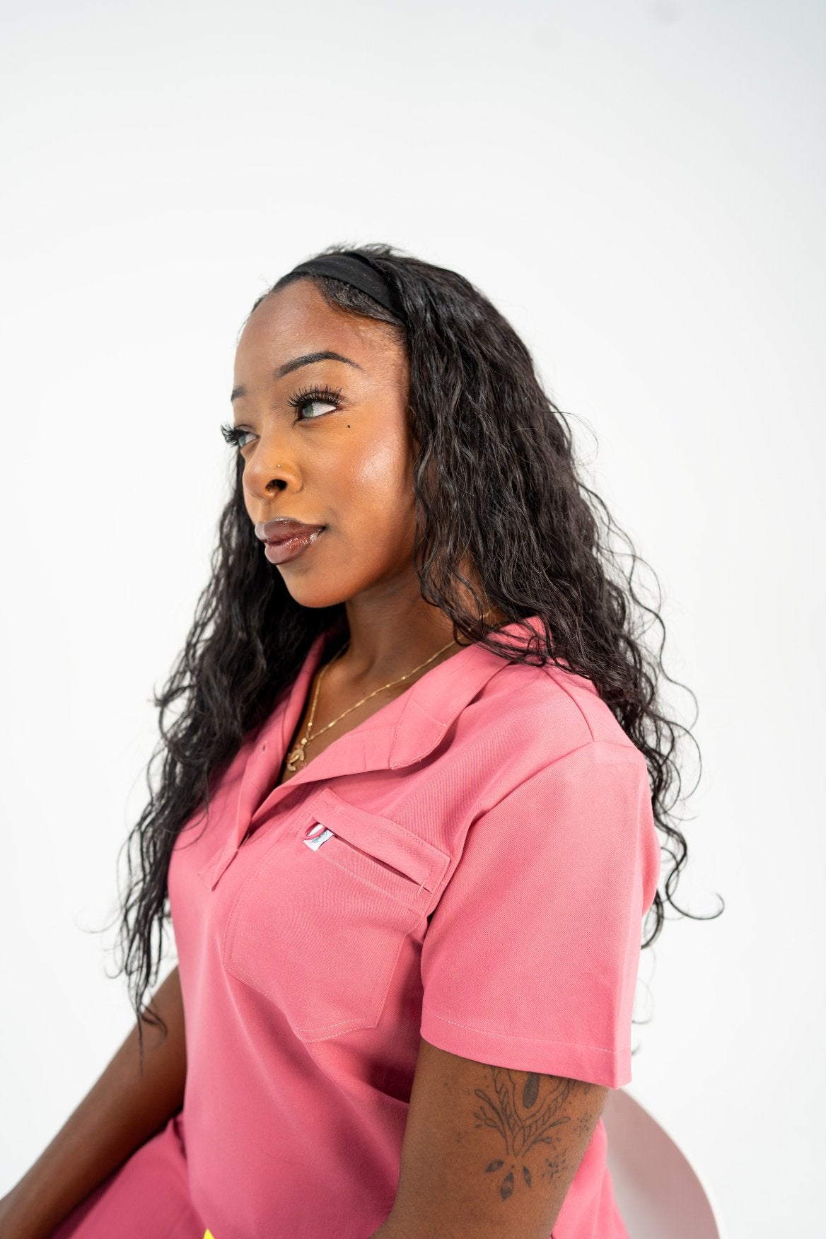 Image of Icon Collar Scrub Top