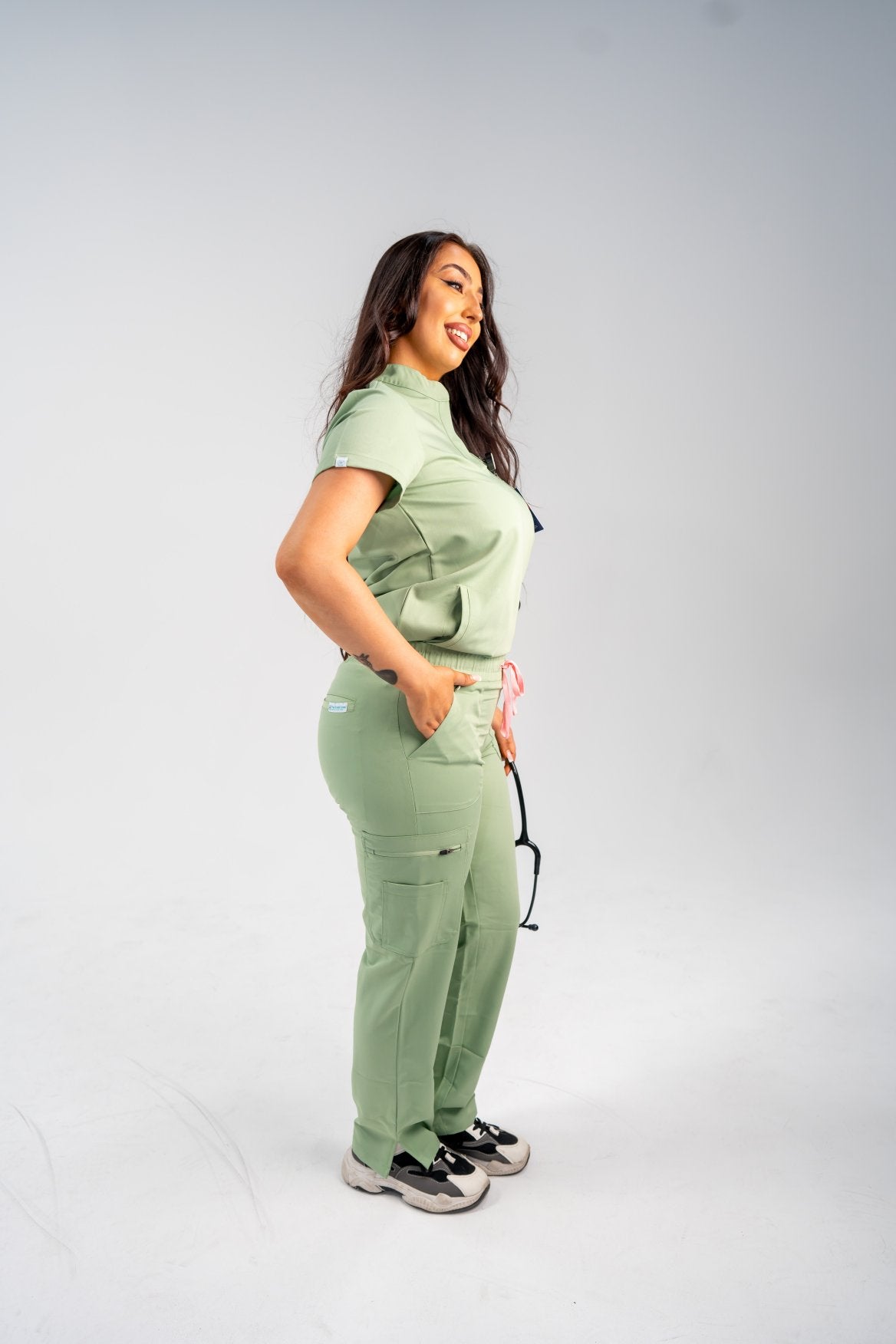 Image of Icon Collar Scrub Top