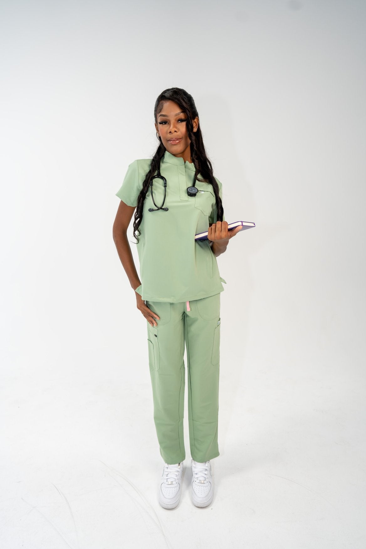 Image of Icon Collar Scrub Top