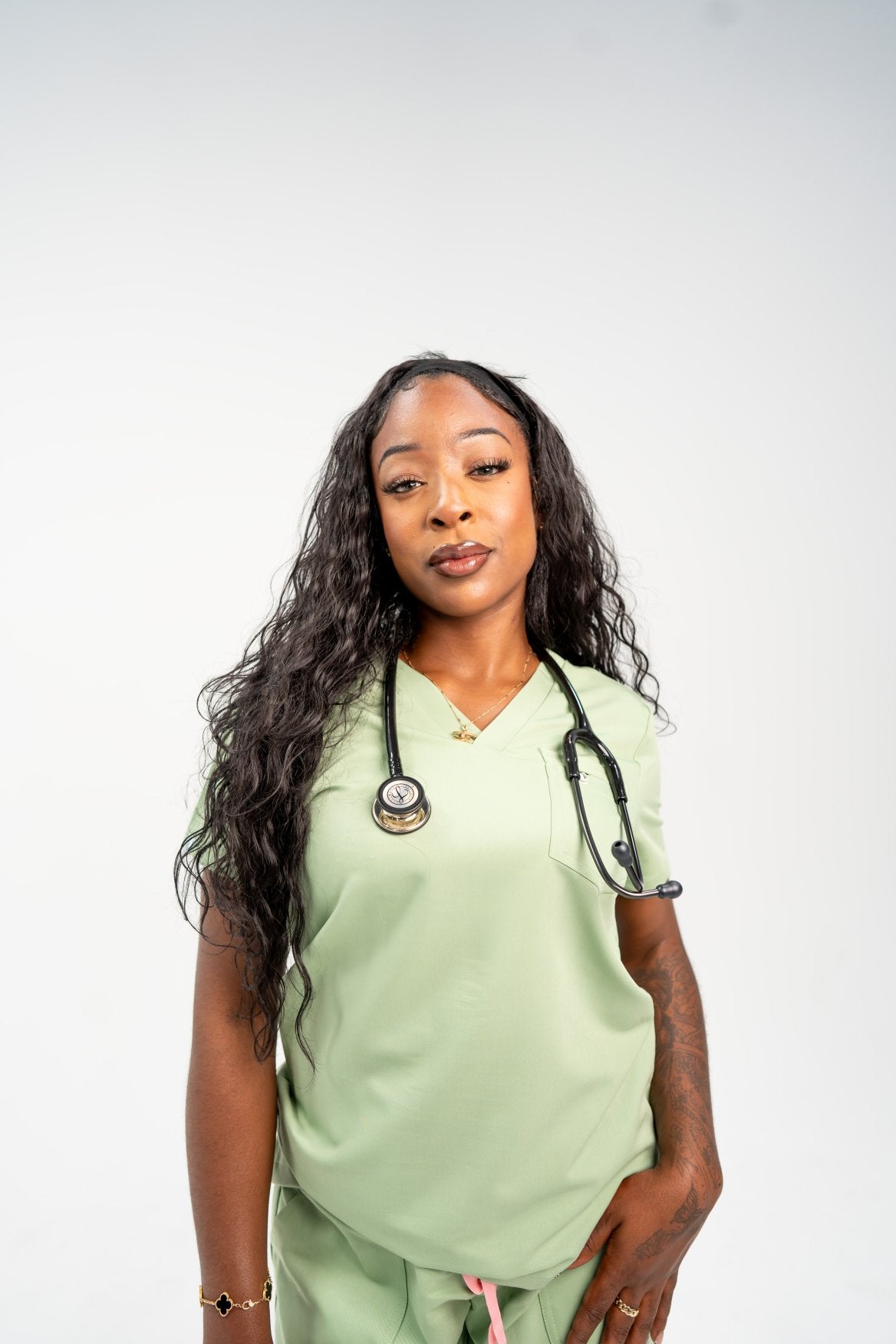 Image of Essential V-Neck Scrub Top