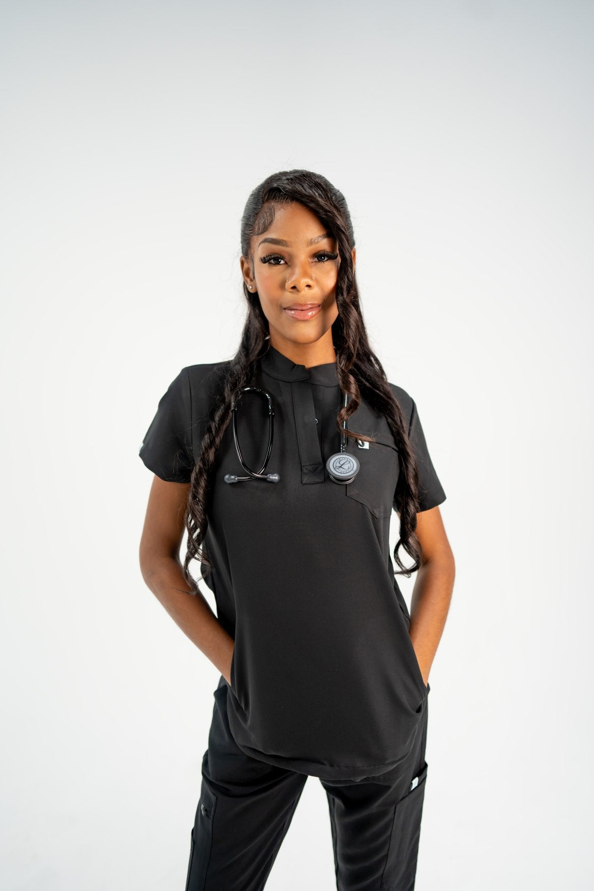 Image of Icon Collar Scrub Top