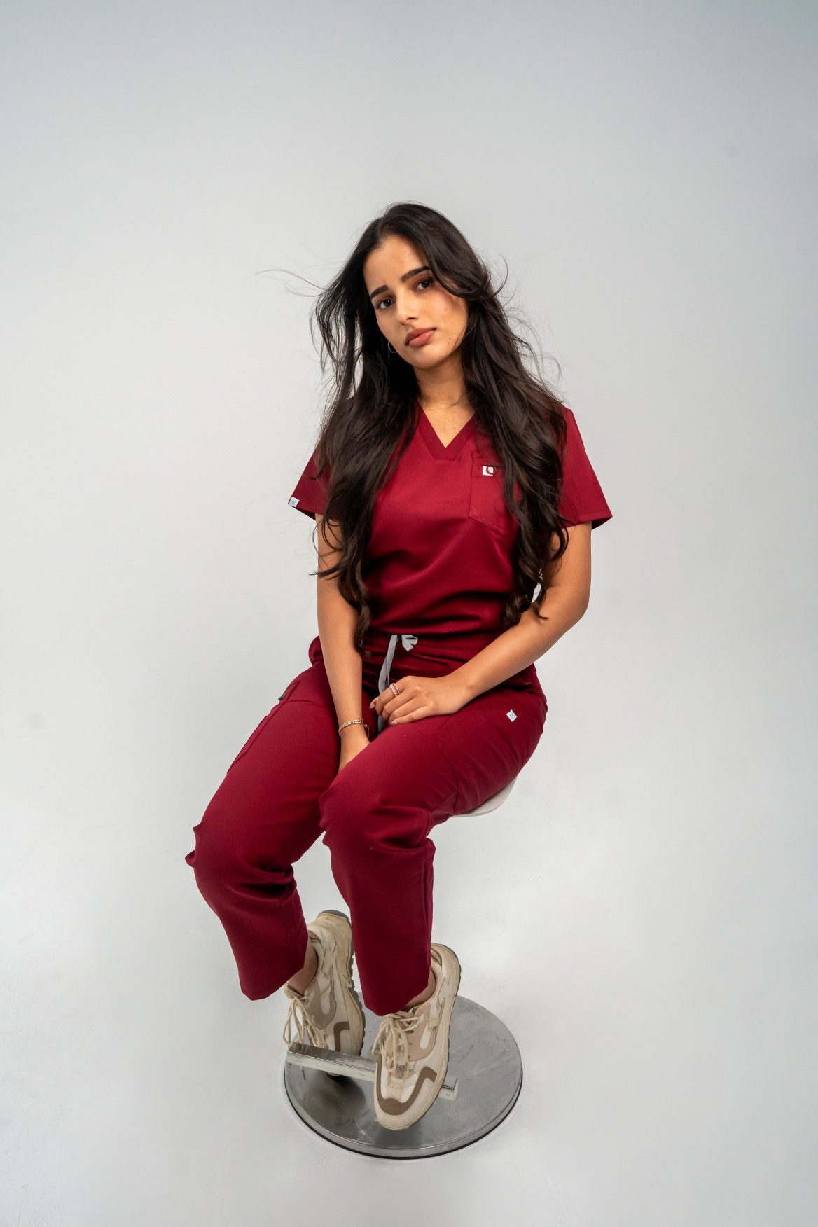 Image of Essential V-Neck Scrub Top