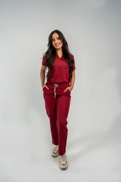 Image of Essential V-Neck Scrub Top