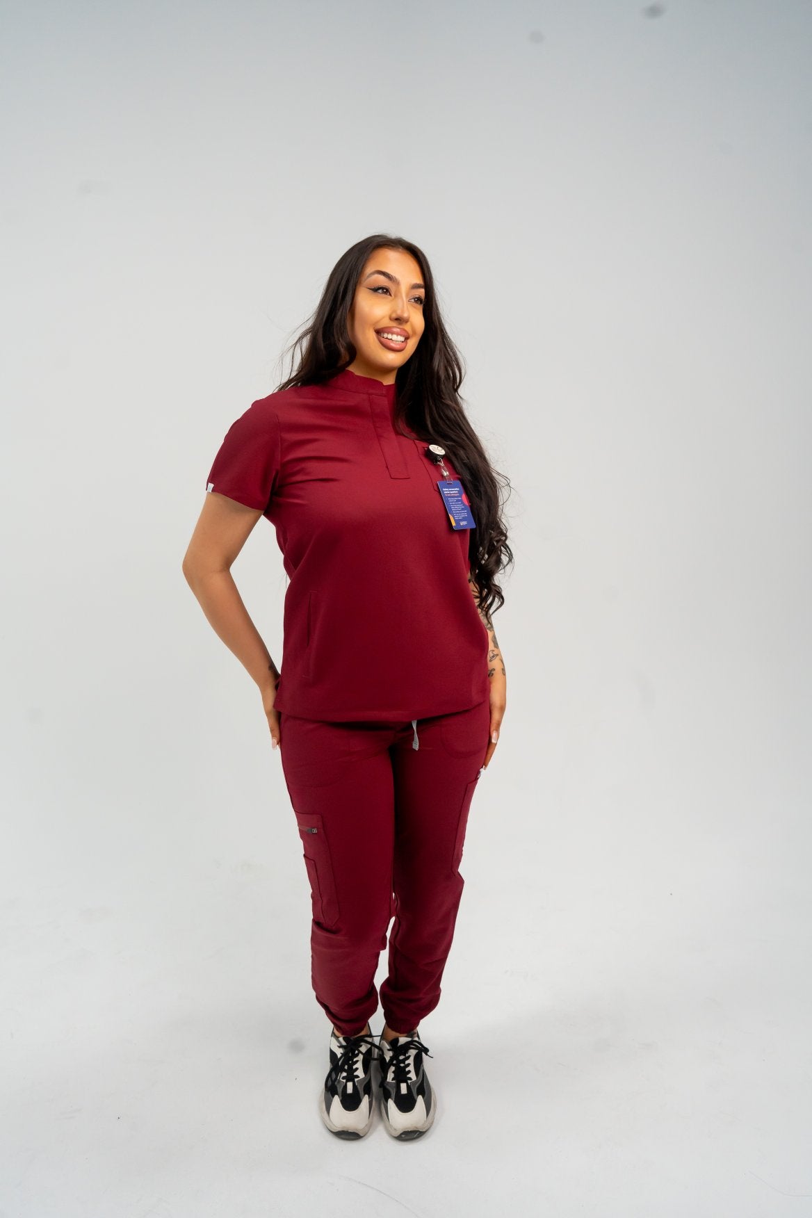 Image of Icon Collar Scrub Top