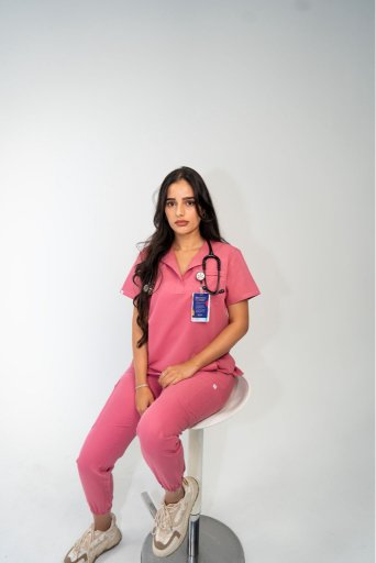 Image of Icon Collar Scrub Top